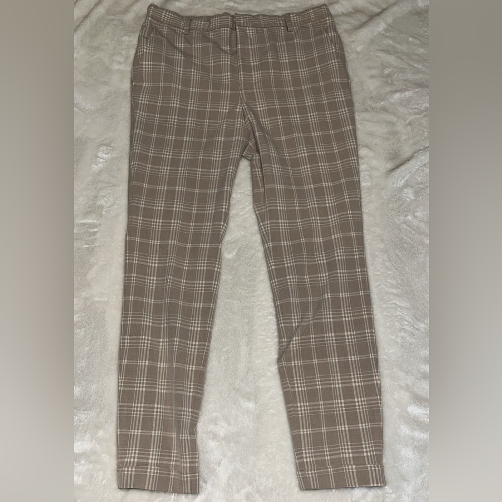Plaid Tan Pants